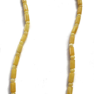 18" Baltic Amber round and tube necklace