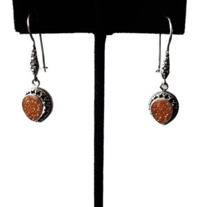Mandarin Druzy earrings
