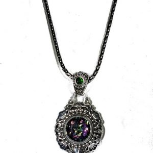 Odyssey Green Mystic Quartz Pendant Necklace
