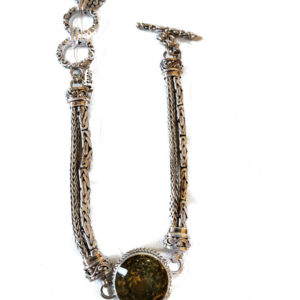 Olive Quartz Toggle bracelet