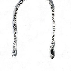 Sterling Silver square byzantine bracelet